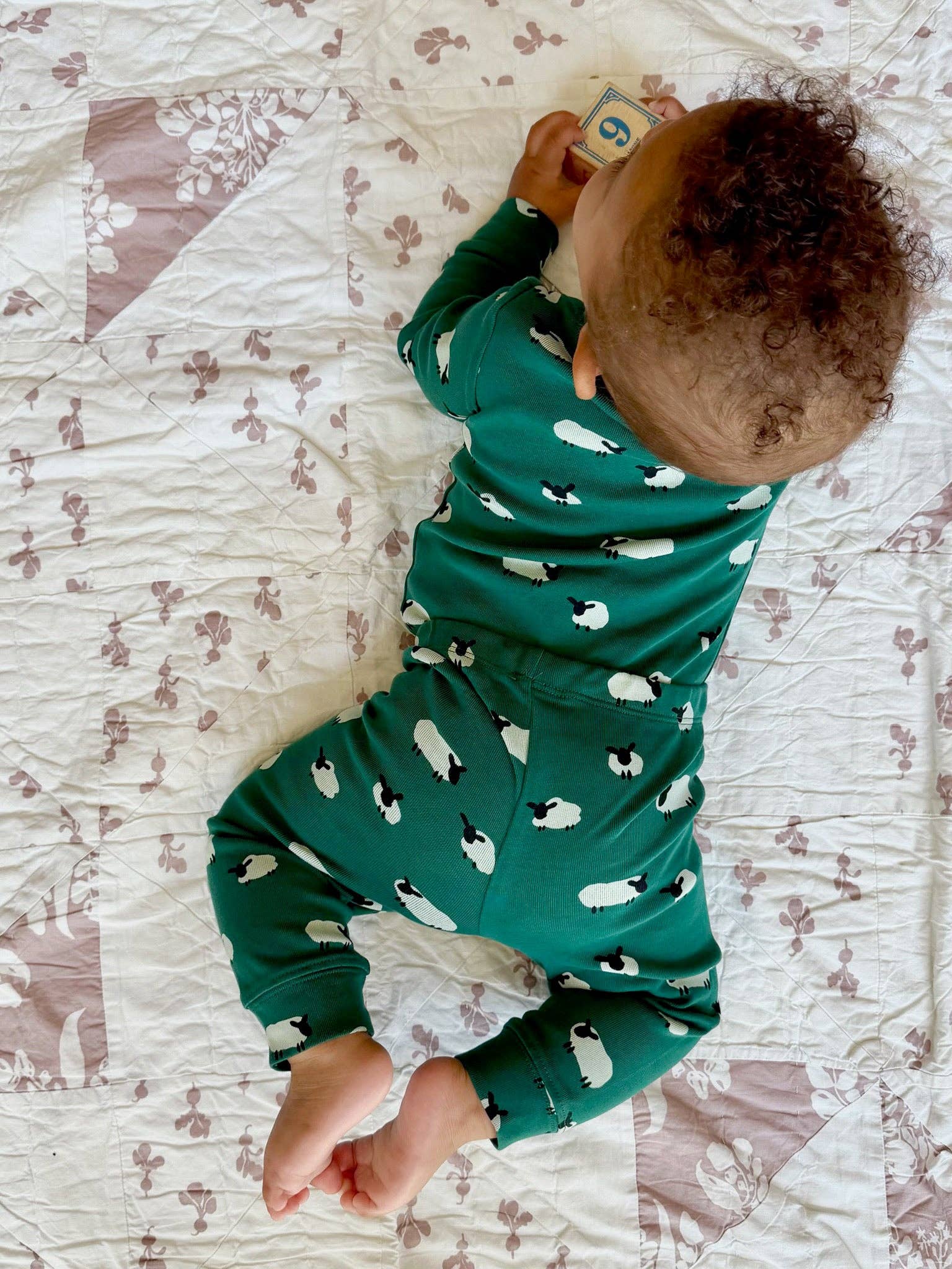 Lewis - Onesie + Pant Set - Sheep | Pine