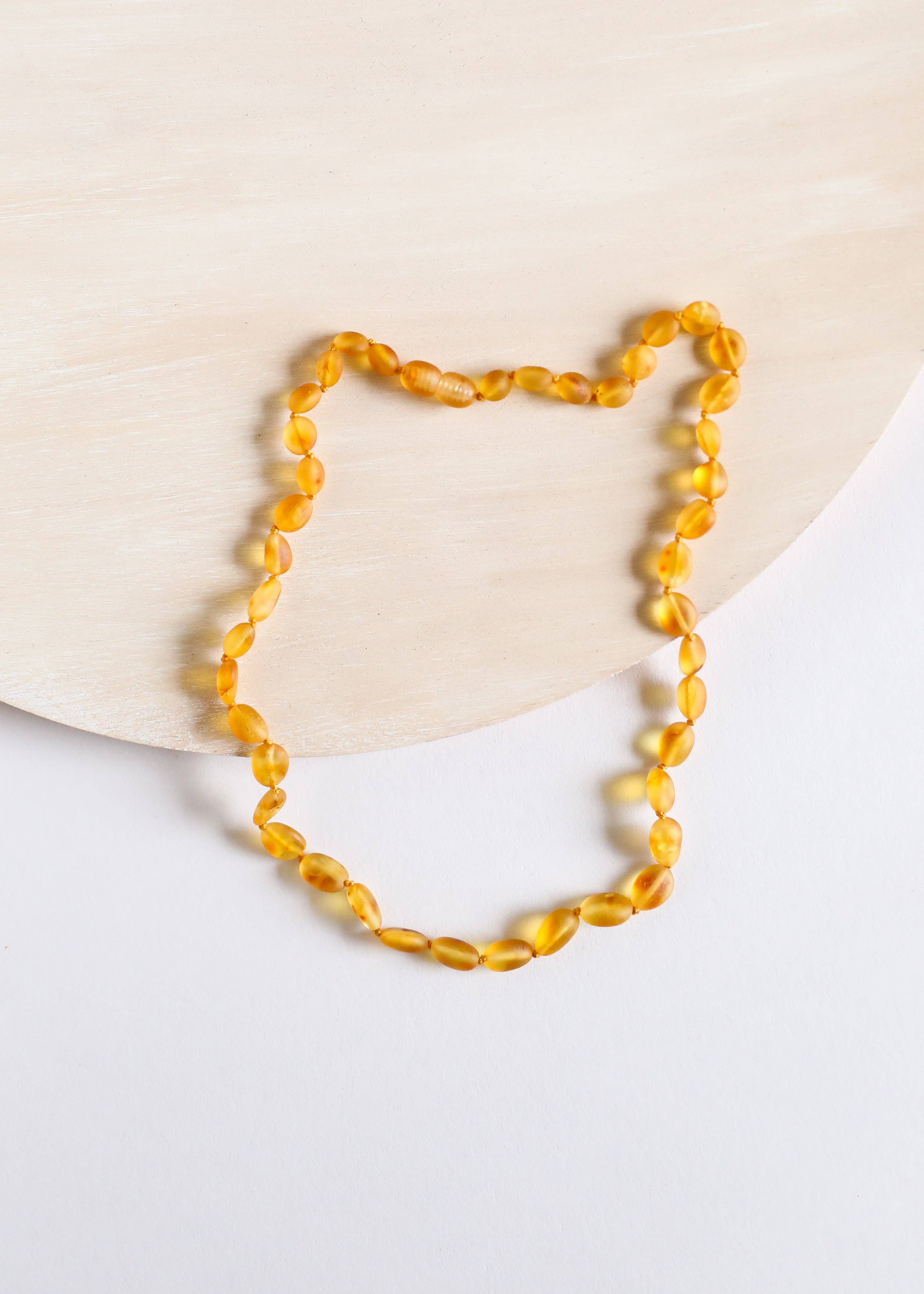 CanyonLeaf - Raw Honey Baltic Amber || Classic || Beaded Necklace