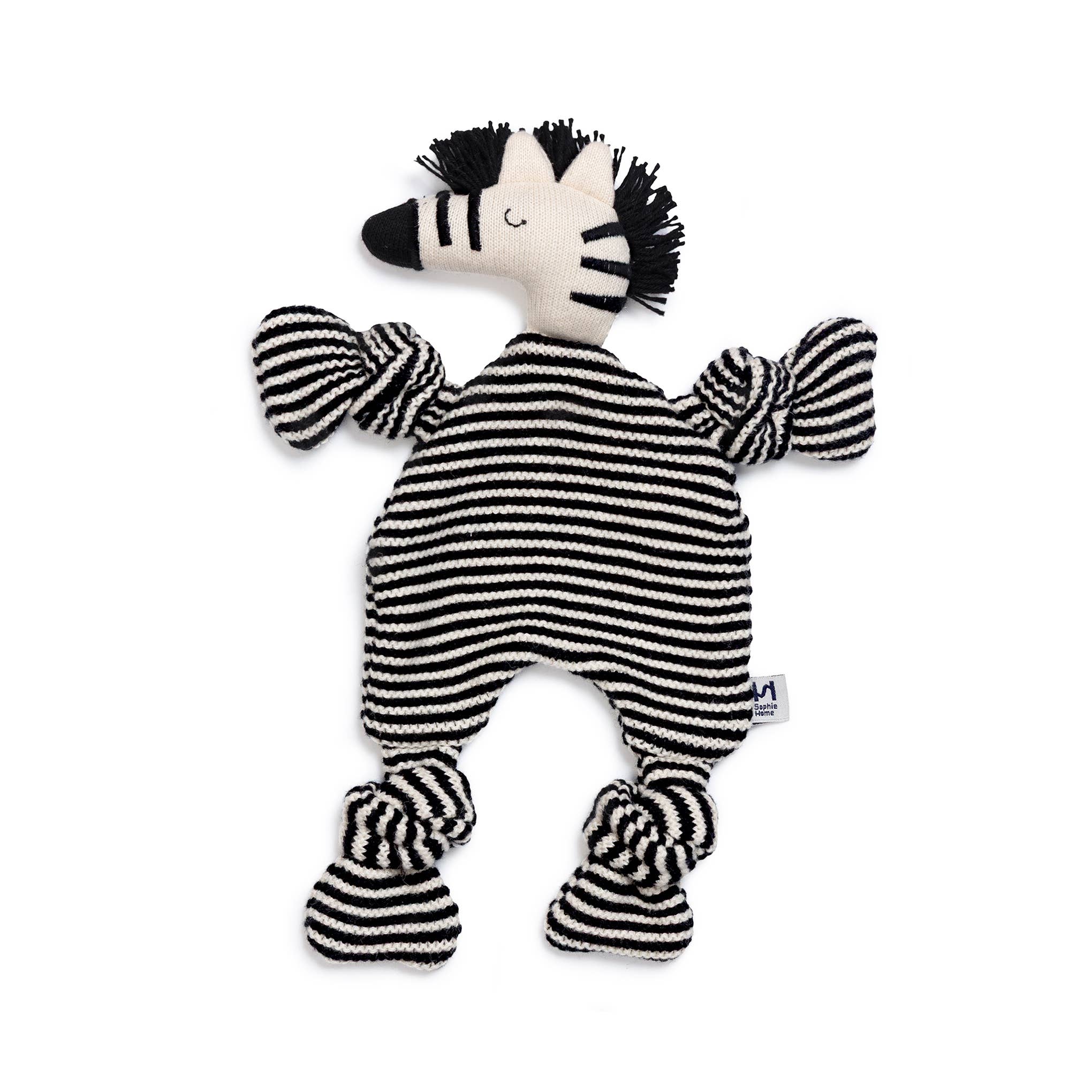 Sophie Home Ltd - Cotton Knit Baby Comforter Cuddle Cloth - Zebra
