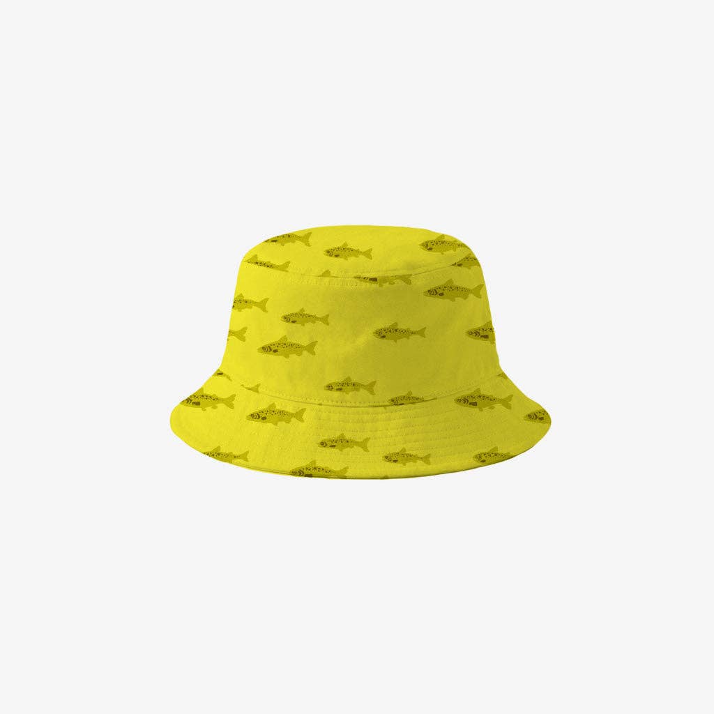 Lewis - Sun Hat - Salmon - Chartreuse