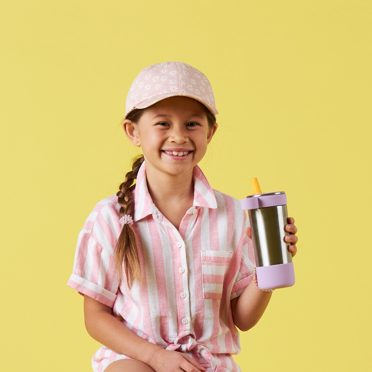 PlanetBox - Glacier Flip Straw Water Bottle