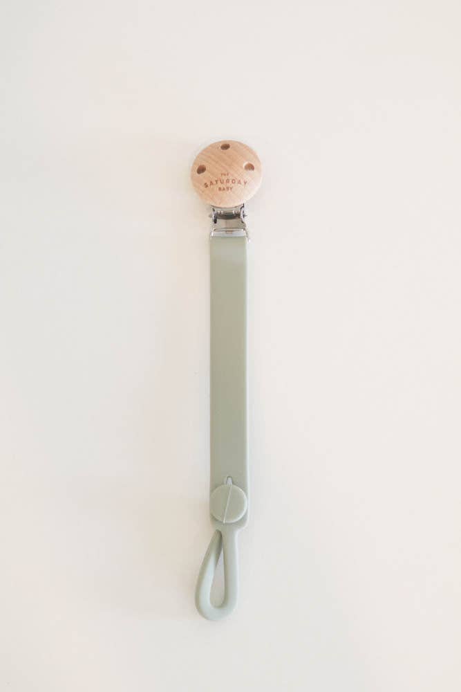 The Saturday Baby Teether Pacifier Clip
