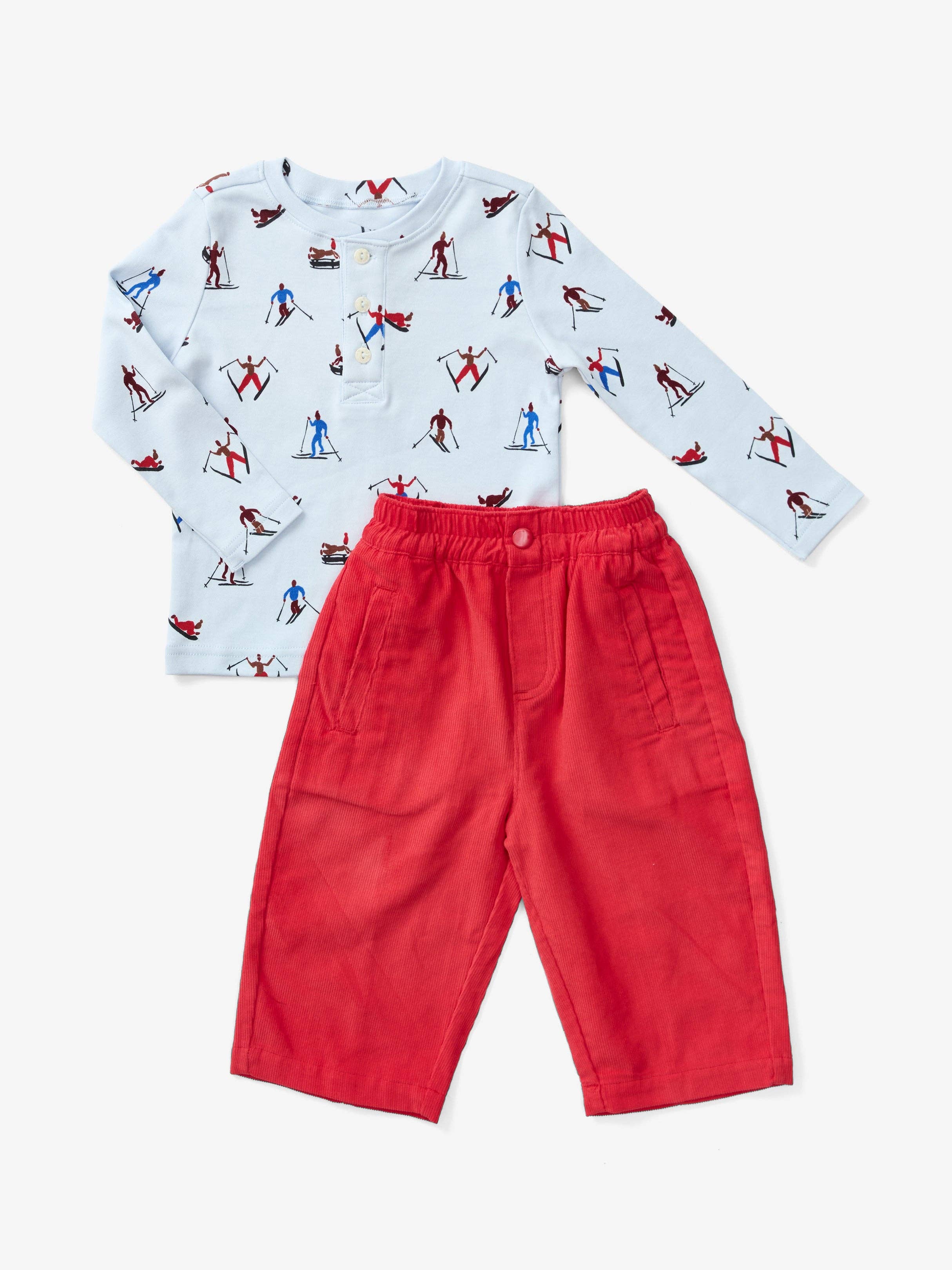 Lewis - Barrel Pant - Poppy