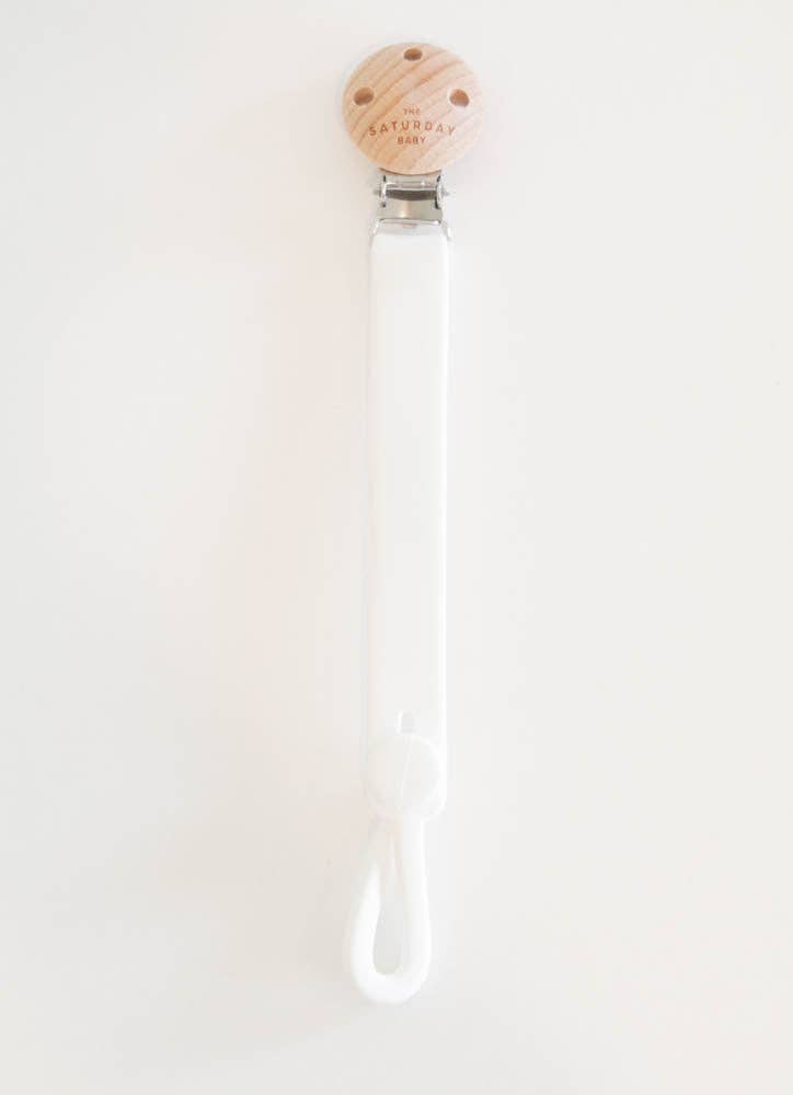 The Saturday Baby Teether Pacifier Clip