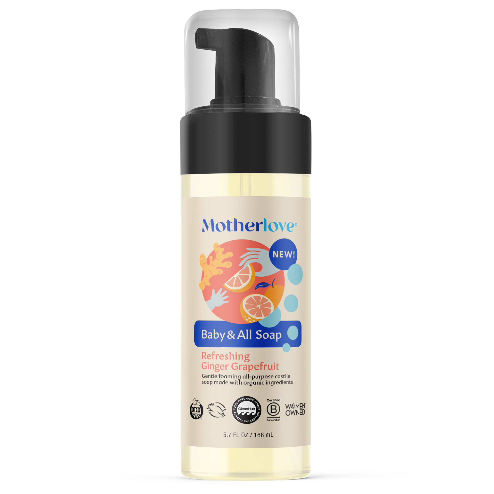 Motherlove - Baby & All Foaming Castile Soap 5.7oz - NEW!