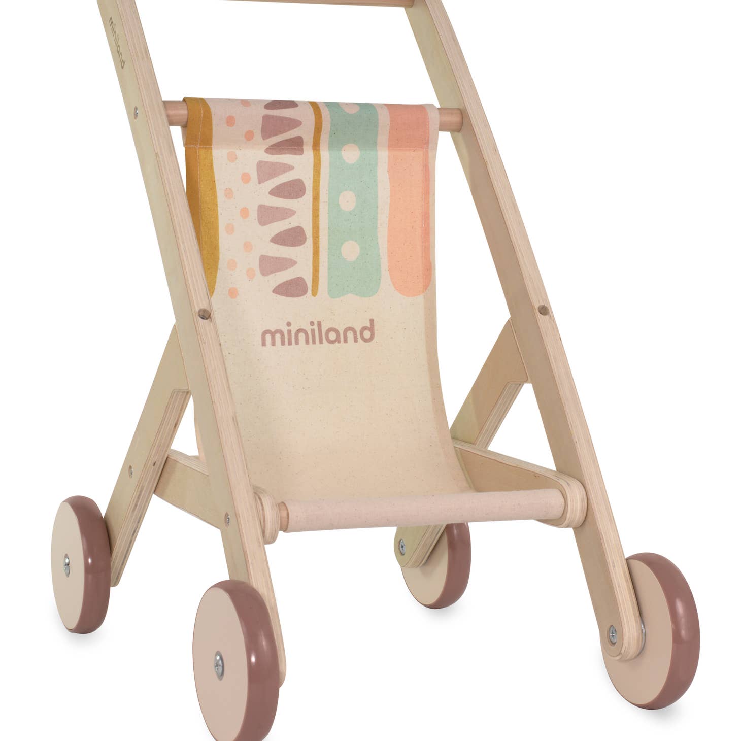 Miniland Wooden Doll Stroller