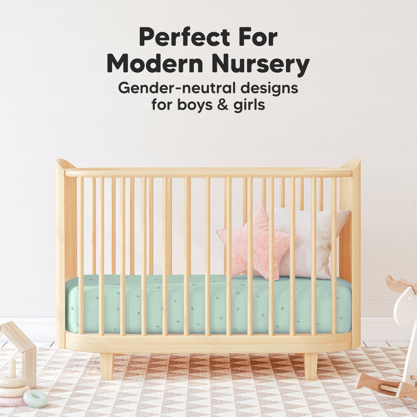 KeaBabies 2-Pack Isla Fitted Crib Sheet