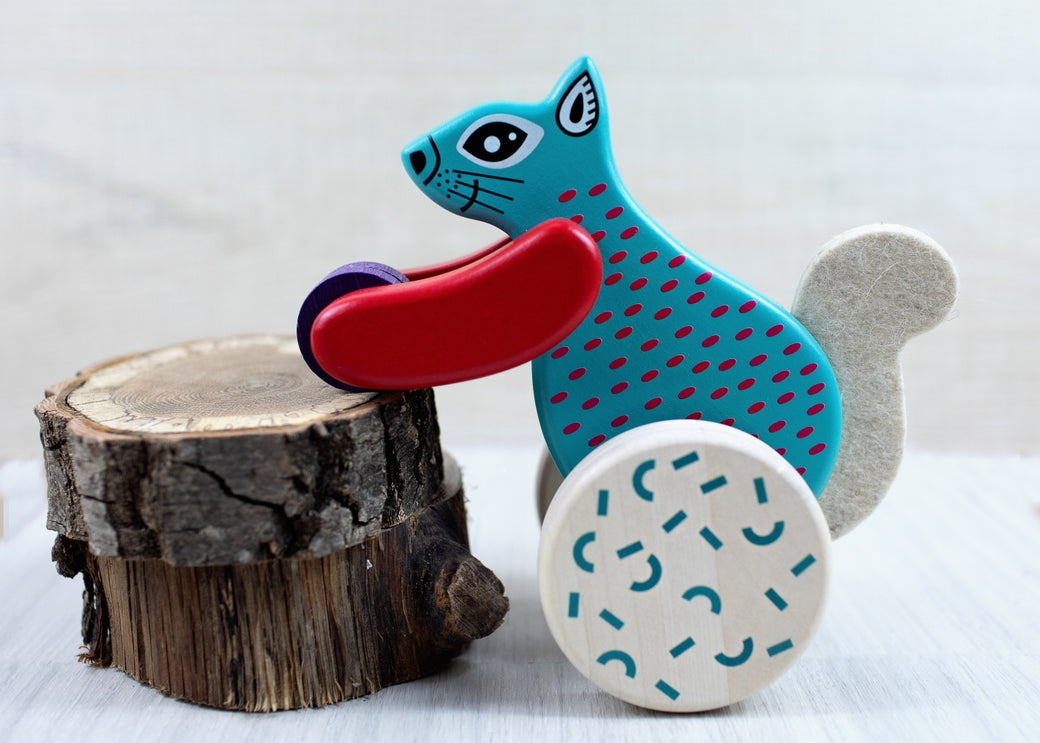 Little Poland Gallery Bajo Squirrel Push Toy
