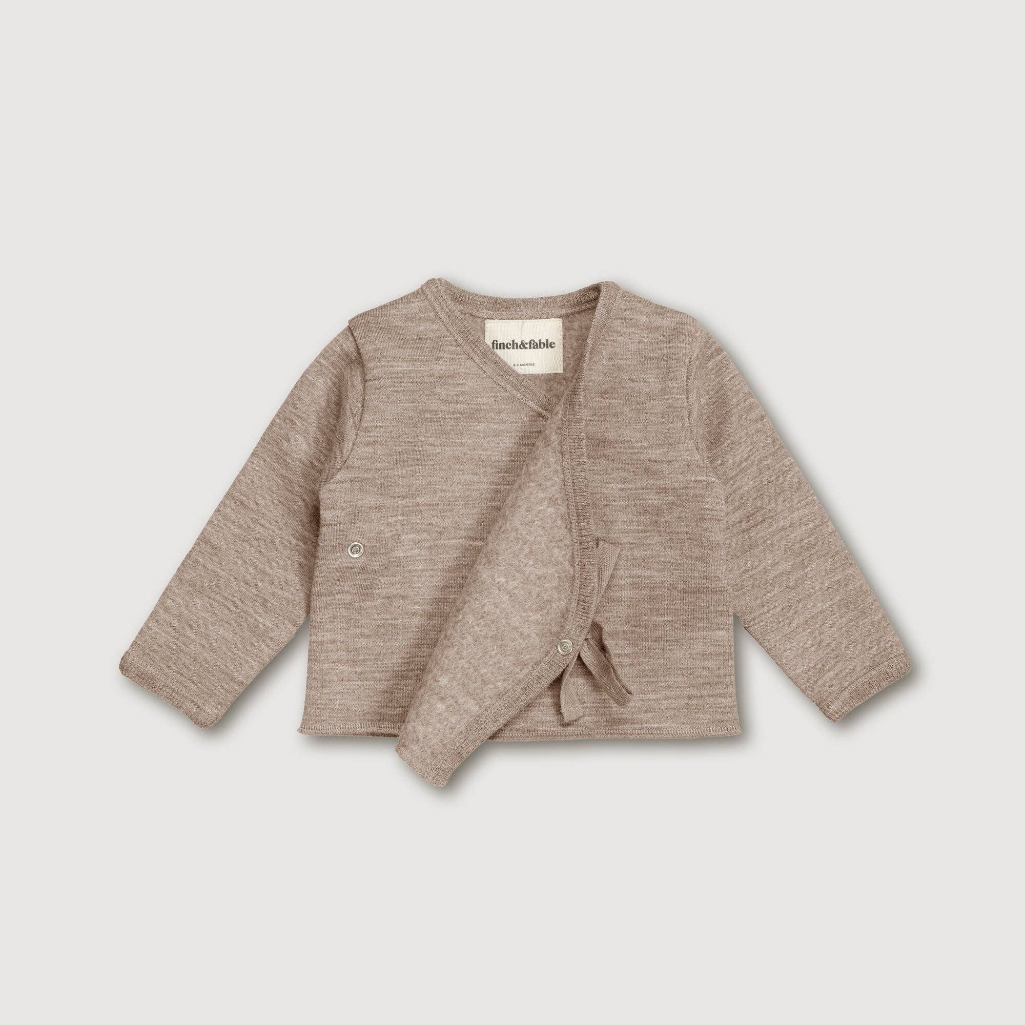 Finch & Fable - Wool Fleece Cardigan - Sand