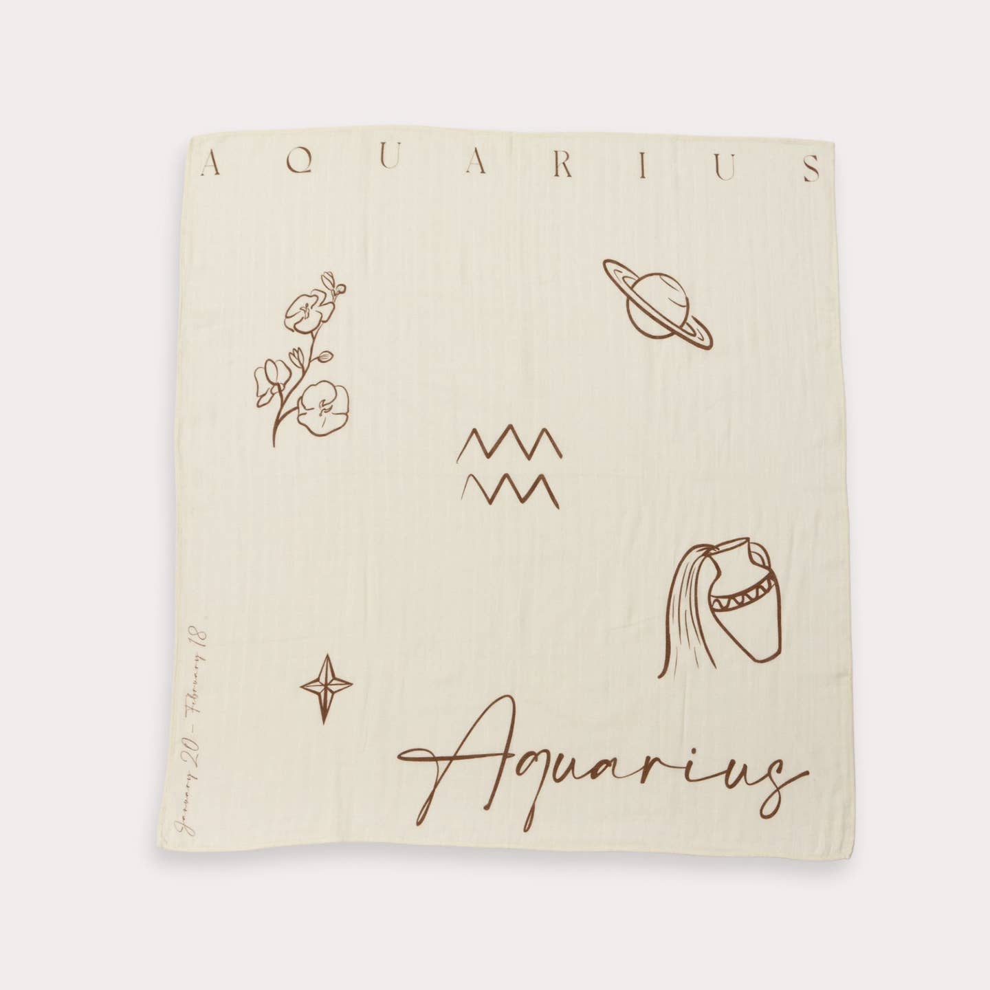 EcoNaps US Zodiac Muslin Swaddle