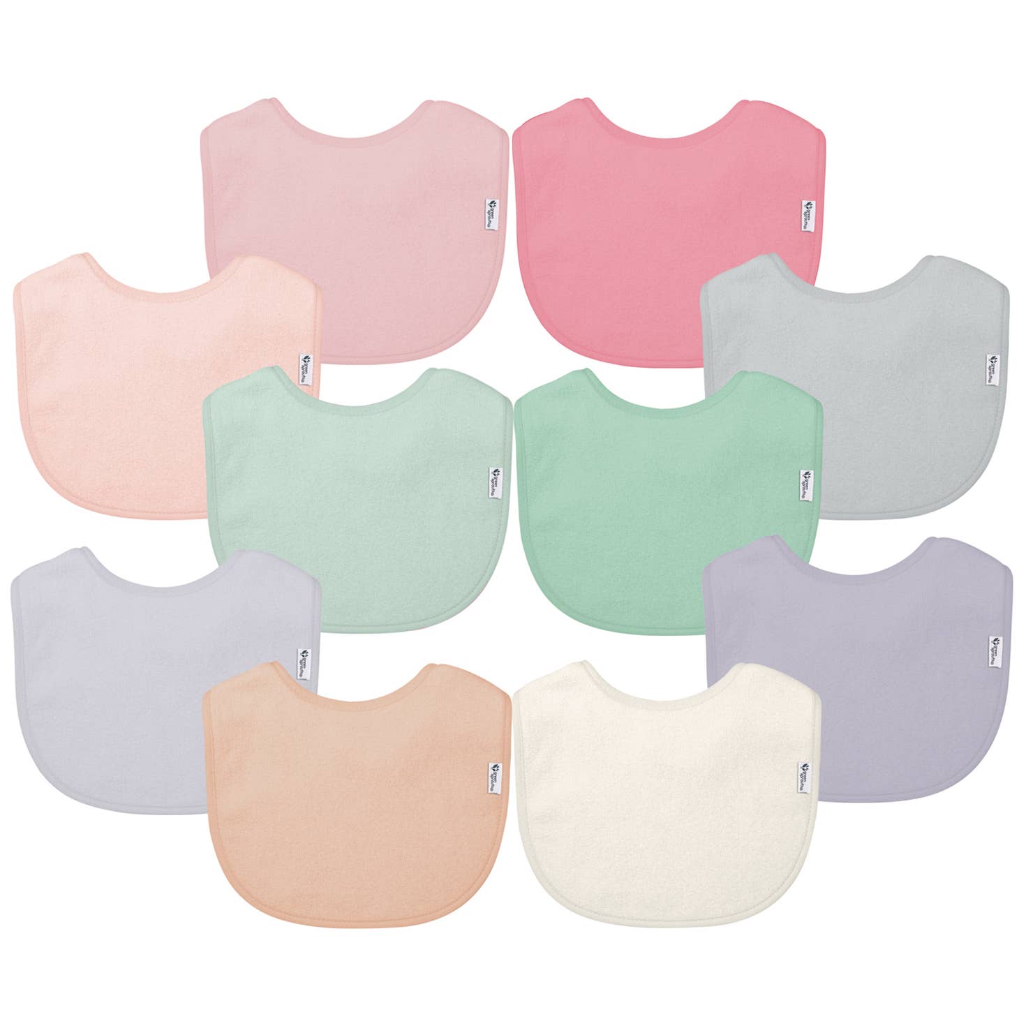 Green Sprouts Stay Dry Everyday Bibs - Rose