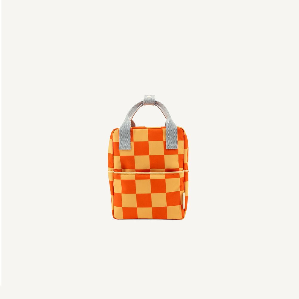 Sticky Lemon Backpack Small Farmhouse Checkerboard - Pear Jam+ Ladybird Red
