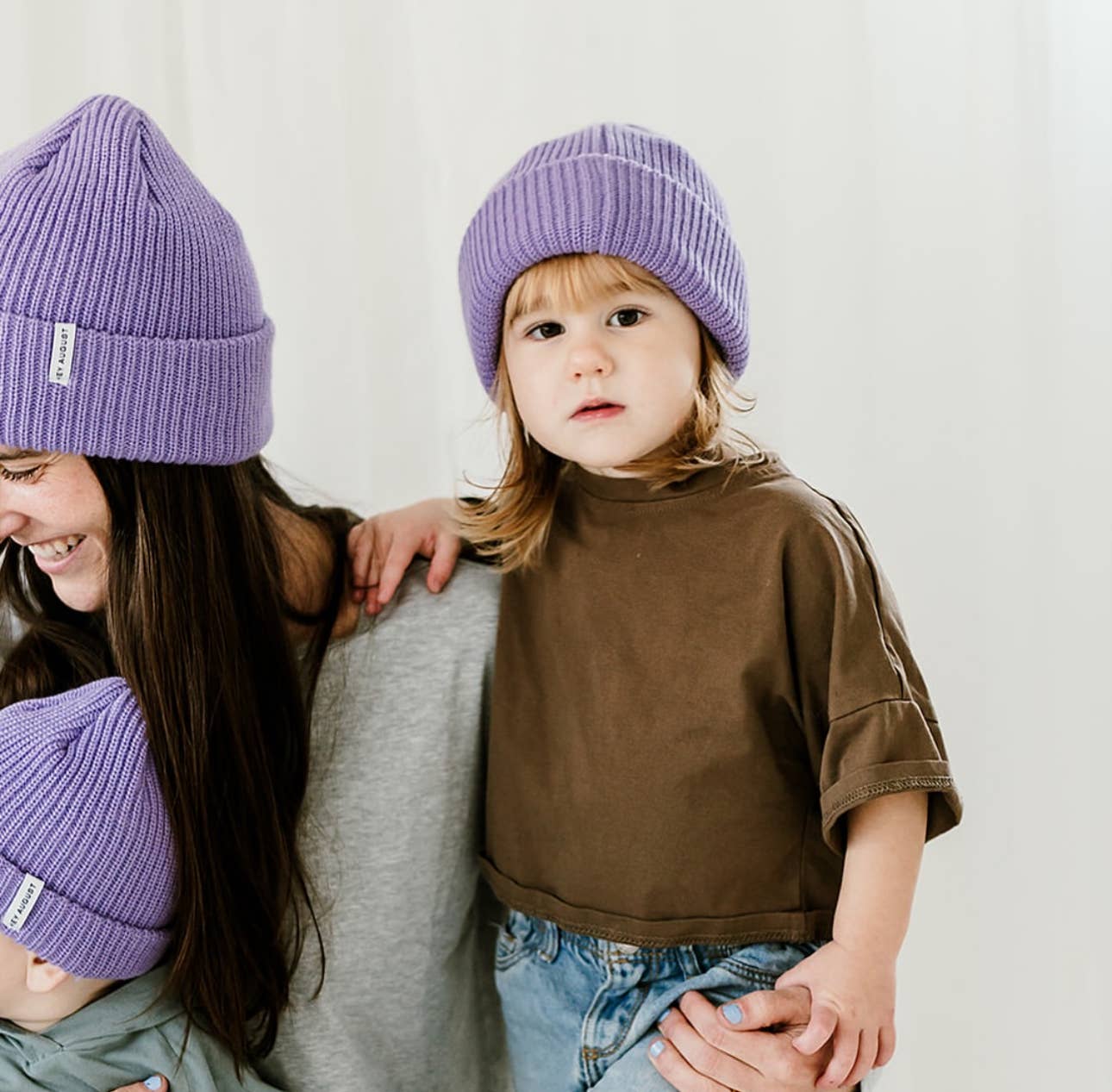 HEY AUGUST CO - Thick knit beanie in Lavender