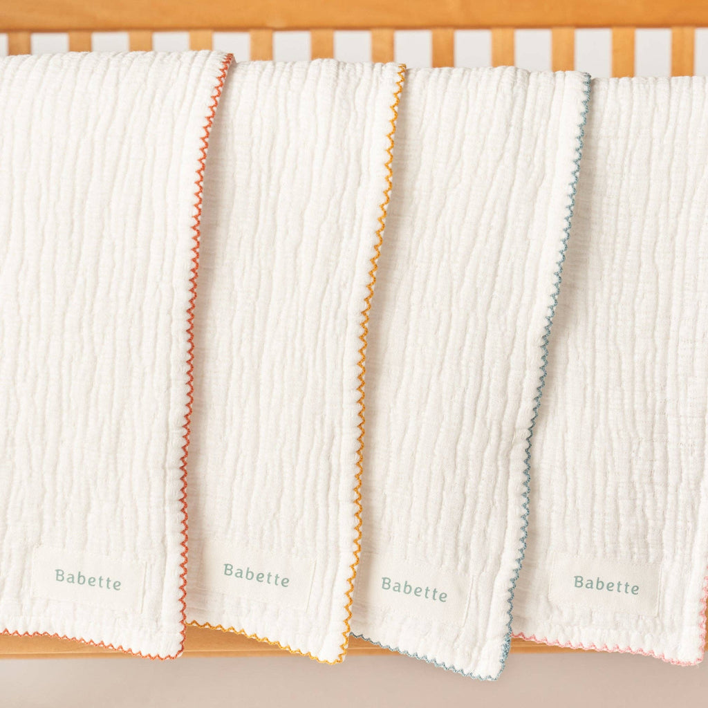 Babette - Stroller Blanket - Scalloped Trim