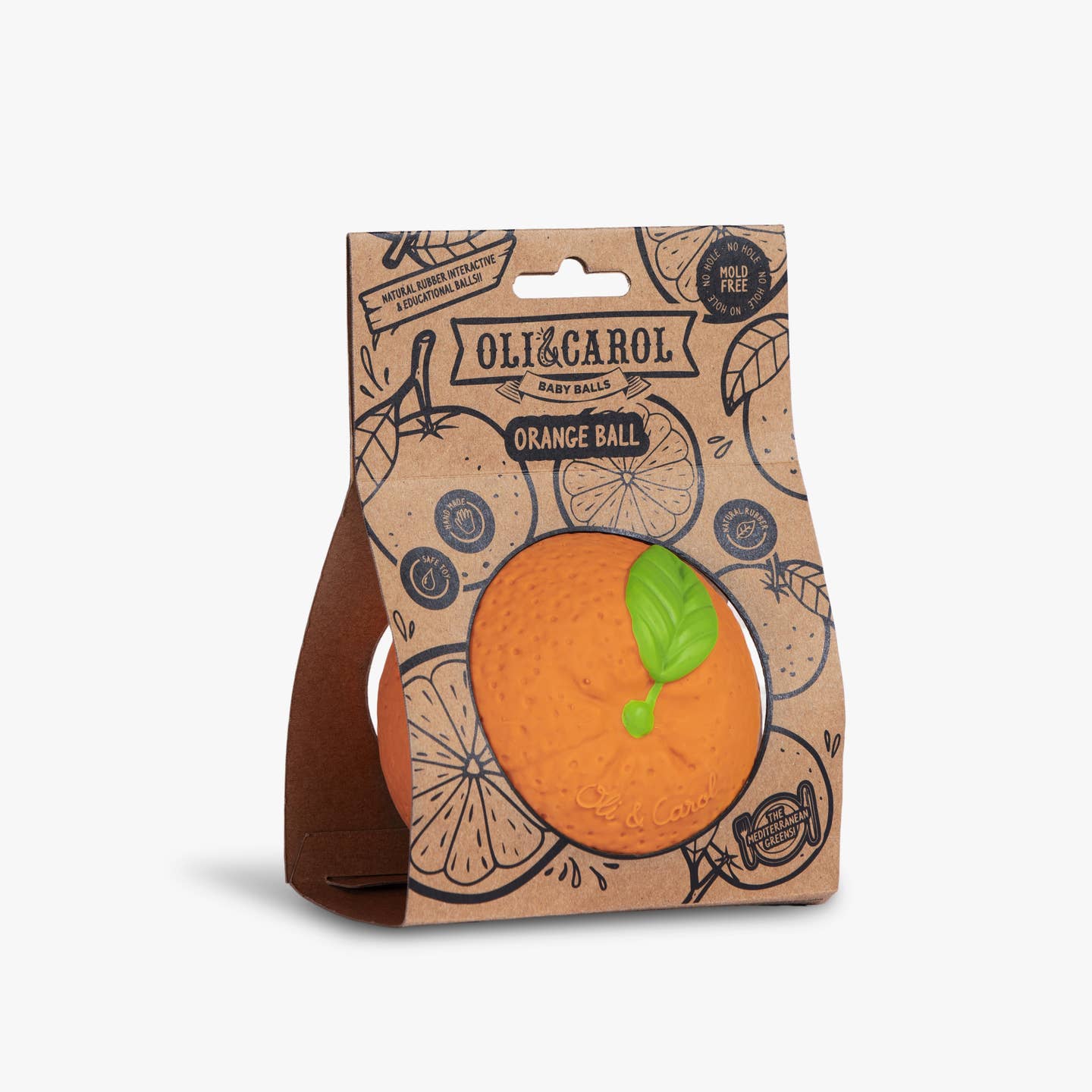 Oli & Carol Orange Baby Ball