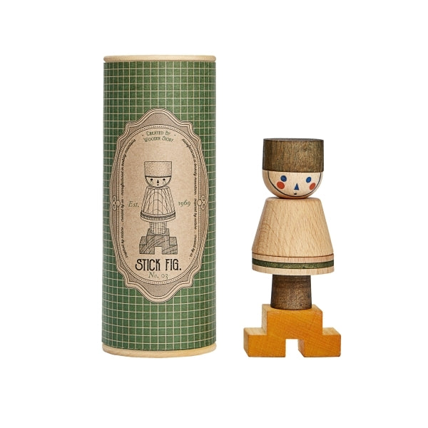 Wooden Story Stacking Toy Stick Fig.