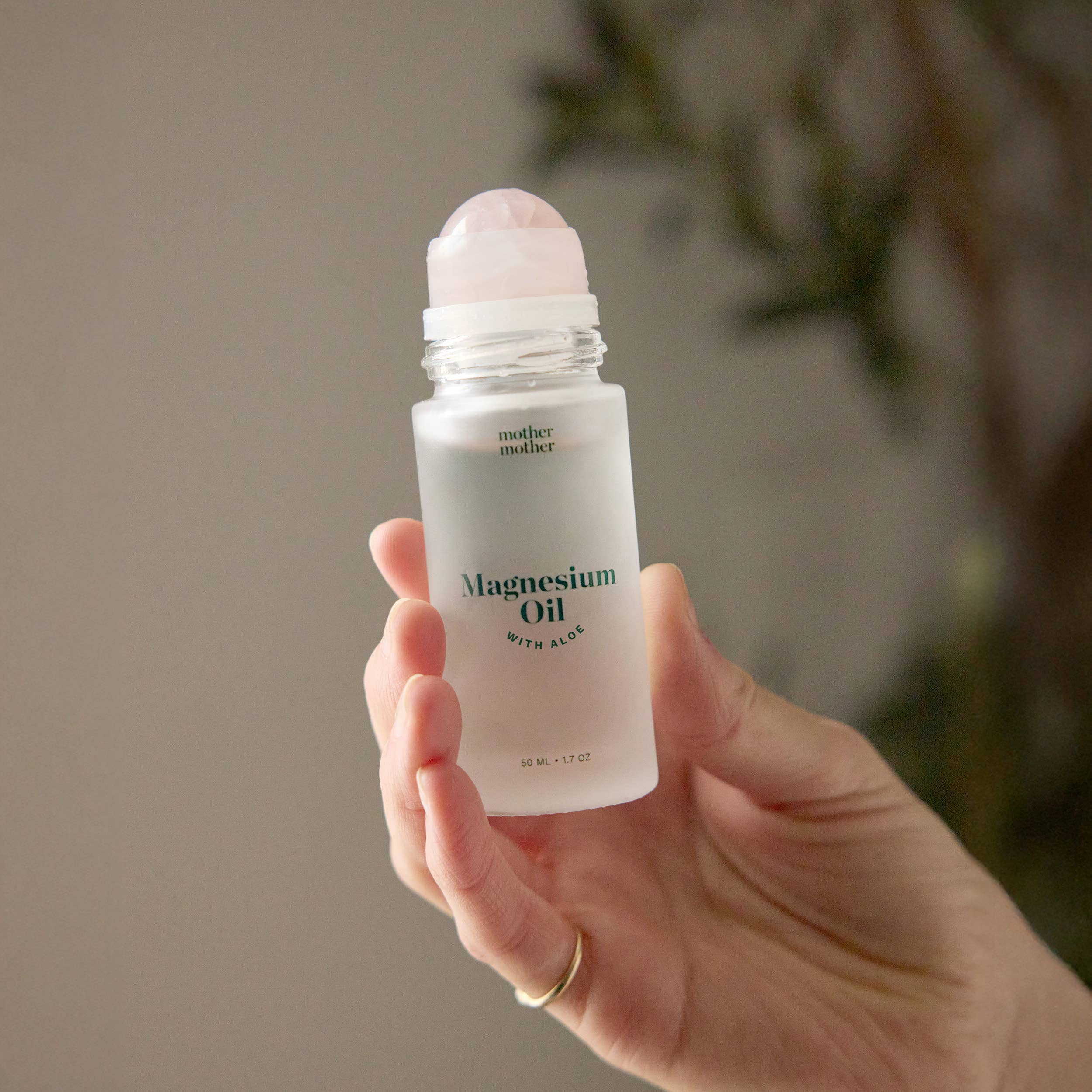 Mother Mother - Magnesium Oil + Aloe, Rose Quartz Roller