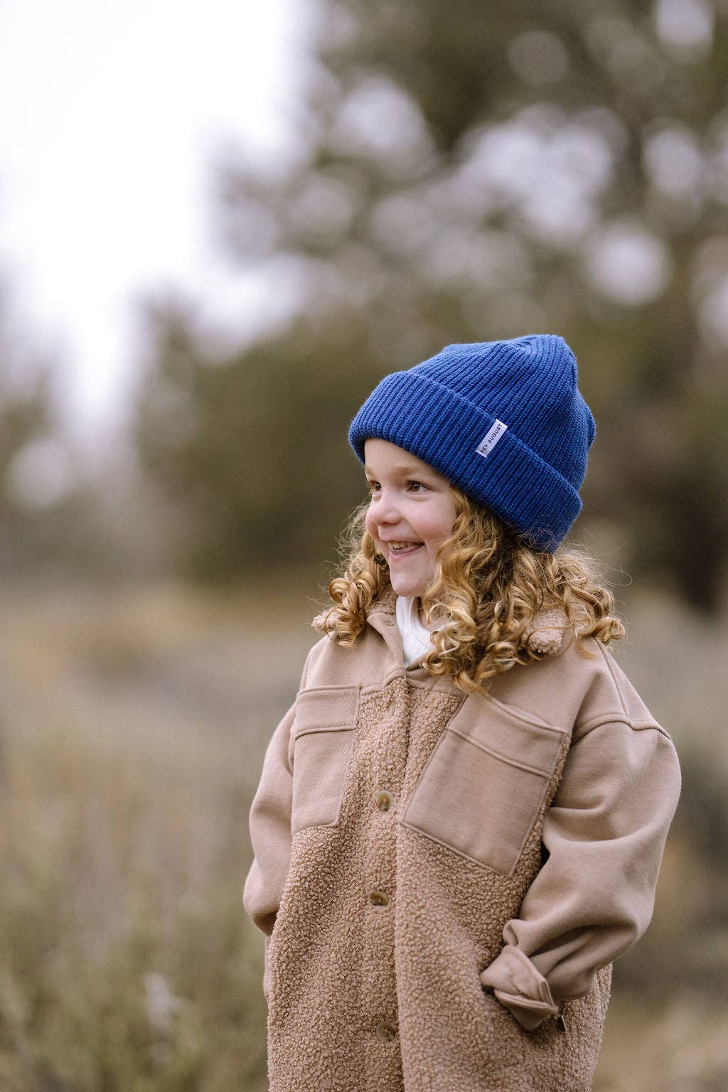 HEY AUGUST CO - Thick knit Beanie in Cobalt