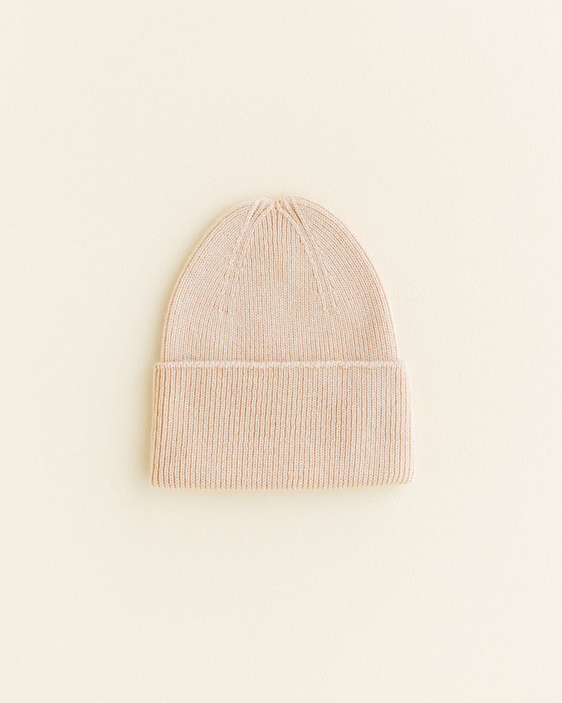 Hvid Beanie Fonzie Newborn