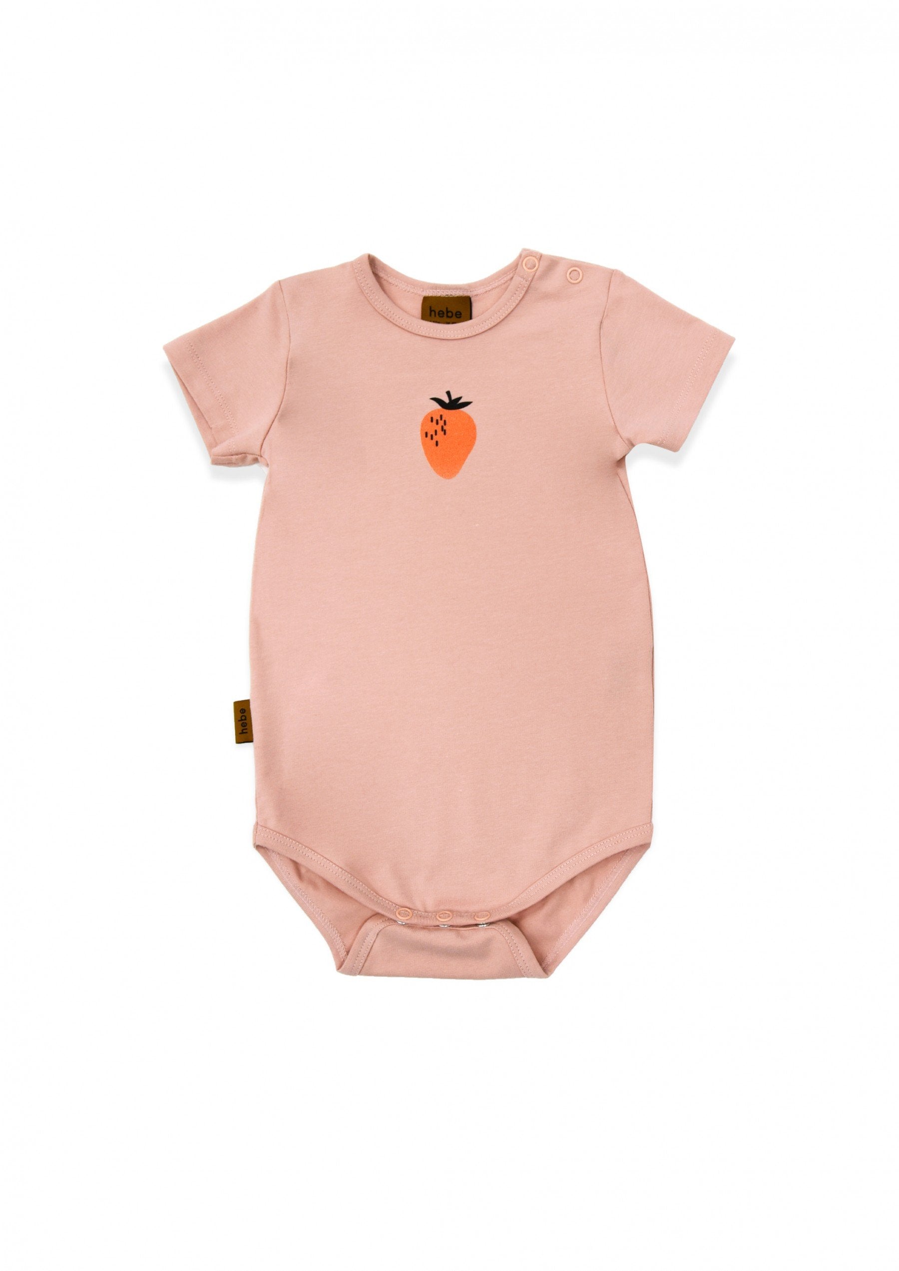 Hebe Body - Pink with Strawberry Print