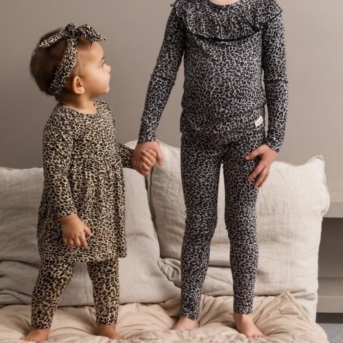 MarMar Copenhagen Leopard Leg Pants - Forest Brown