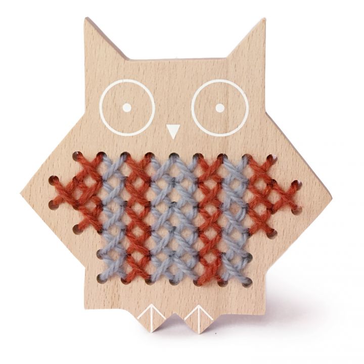 Wood Cross Stitch Friends Kit - Owl