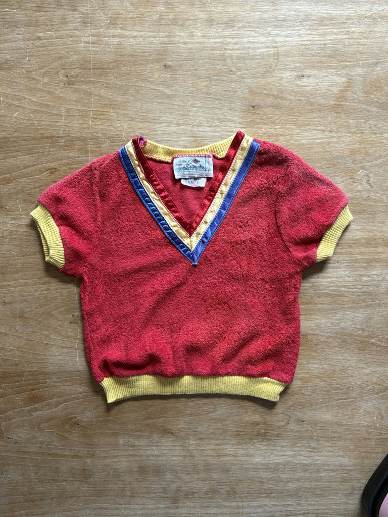 Orphan Darling by Jemima Kirke - 1970s Red Teryycloth T-Shirt