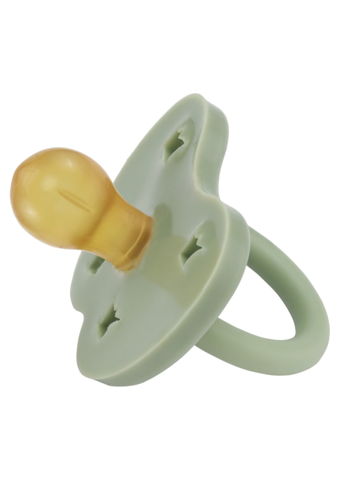 Hevea Round Pacifier - Moss Green