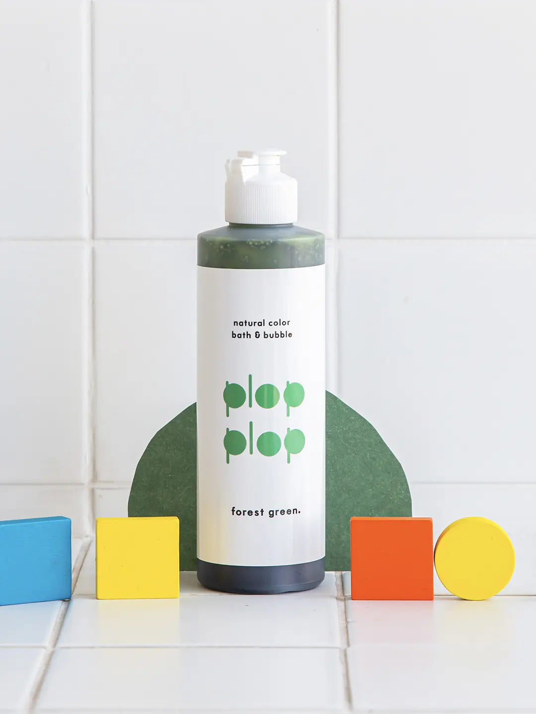 Plop Plop Natural Color Bubble Bath – Forest Green