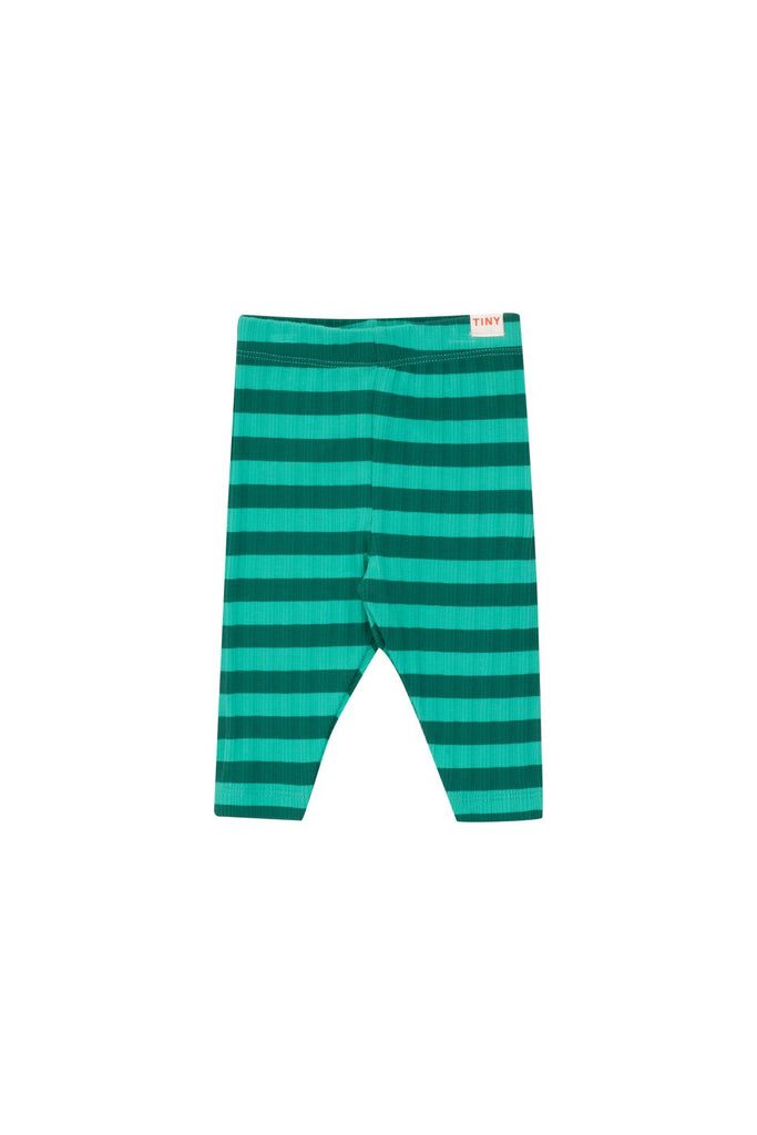 Tiny Cottons Stripes Baby Pants -  Emerald/ Dark Green