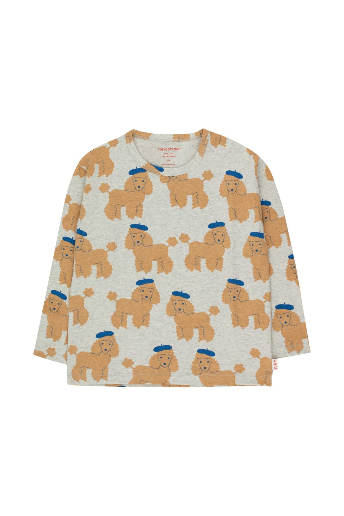 Tiny Cottons Tiny Poodle Tee - Light Grey Heather