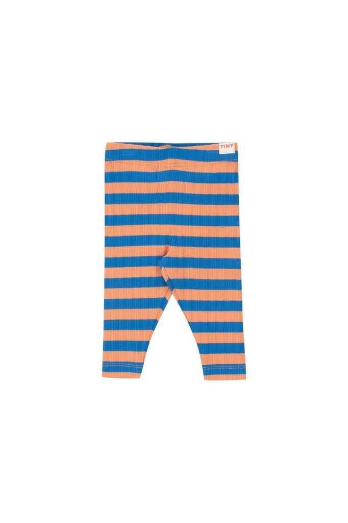 Tiny Cottons Stripes Baby Pants -  Light Rust/ Blue