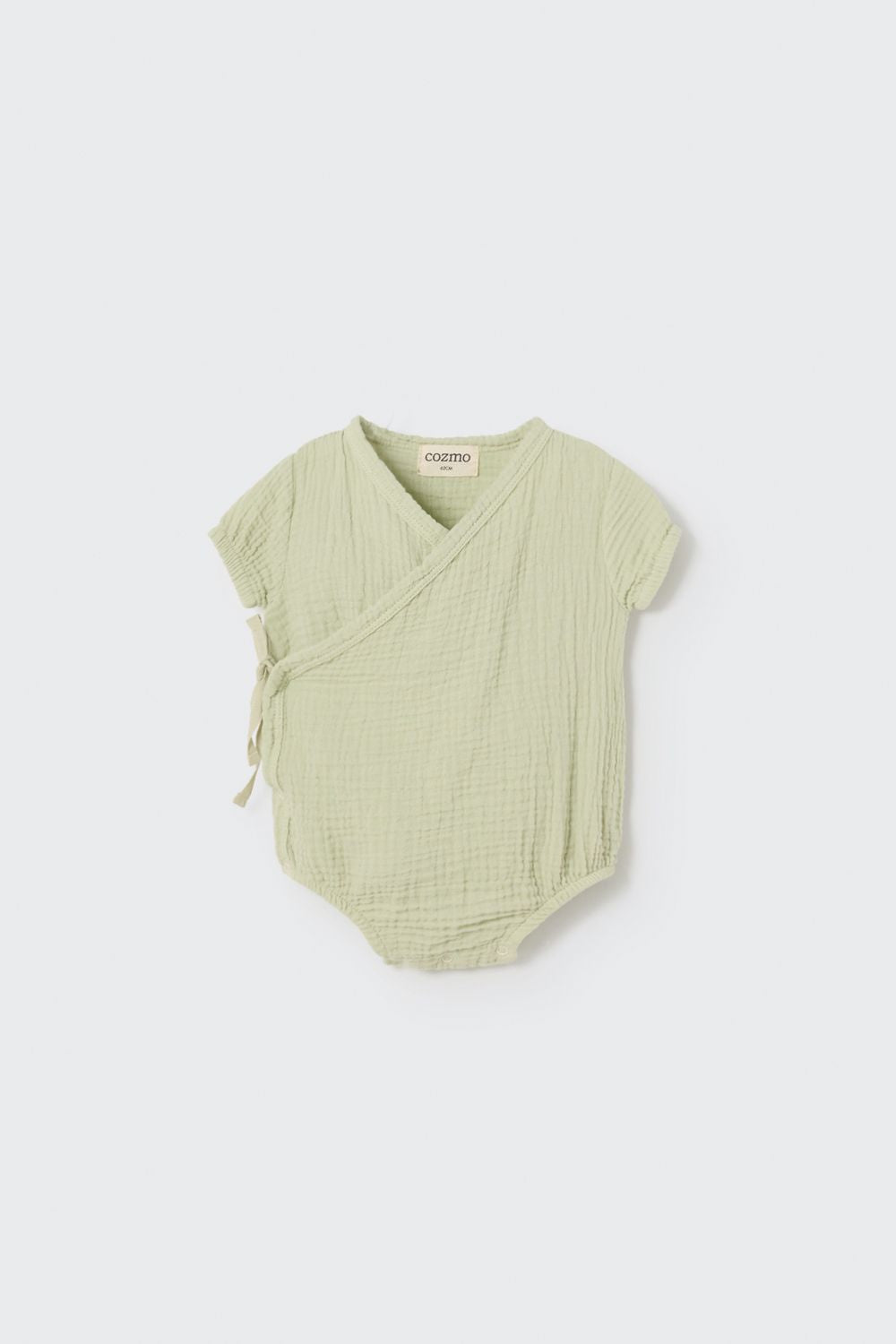 My Little Cozmo Sora Soft Gauze Newborn Bodysuit - Tender Green