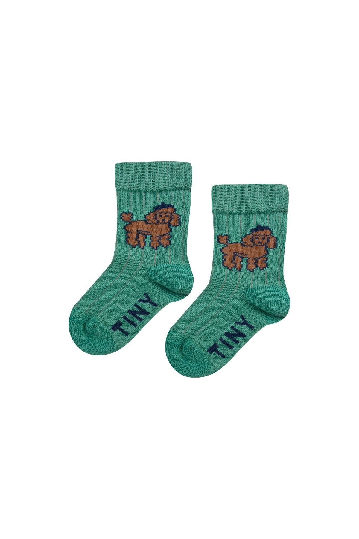 Tiny Cottons Poodle Medium Sock - Emerald