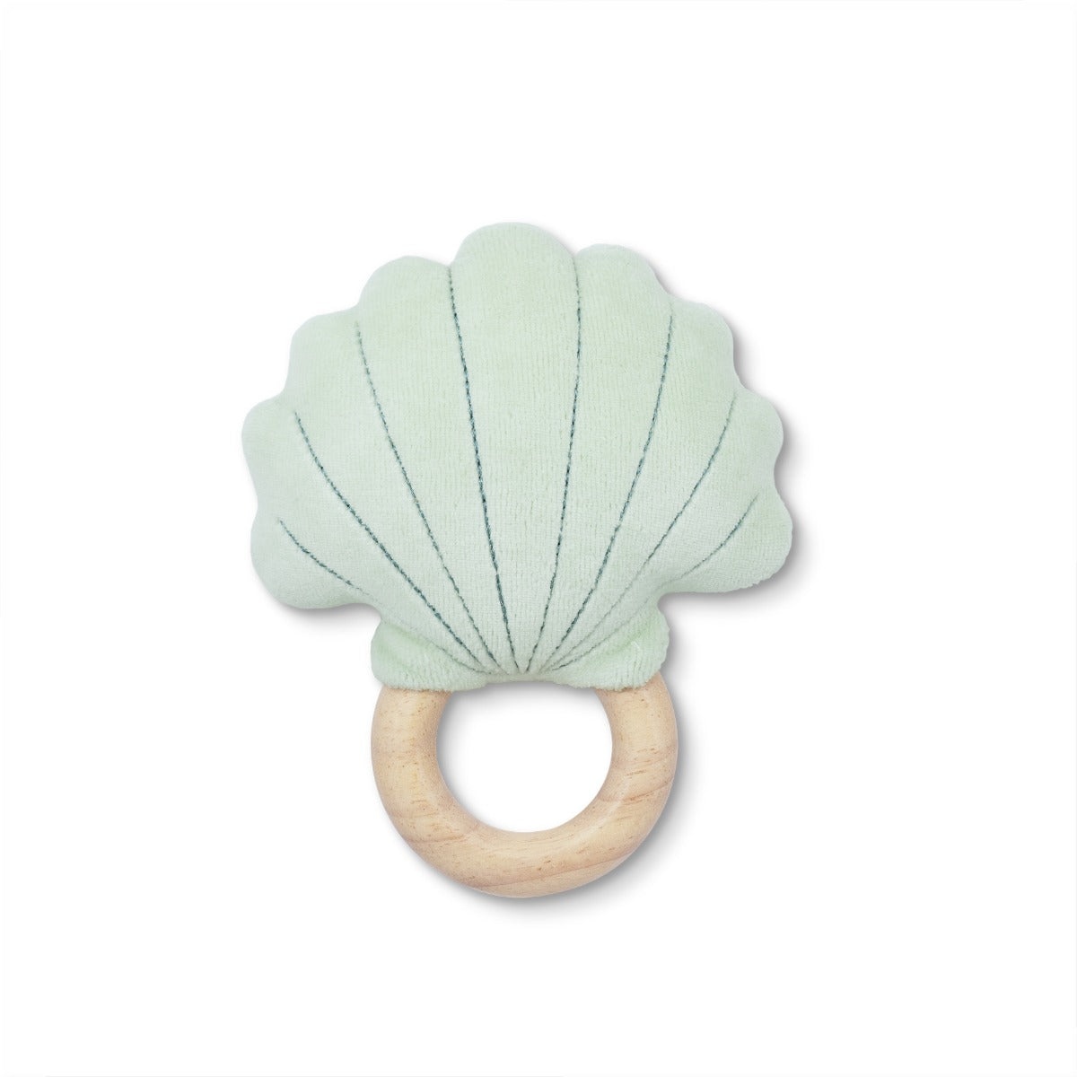 Apple Park Shell Rattle - Teal