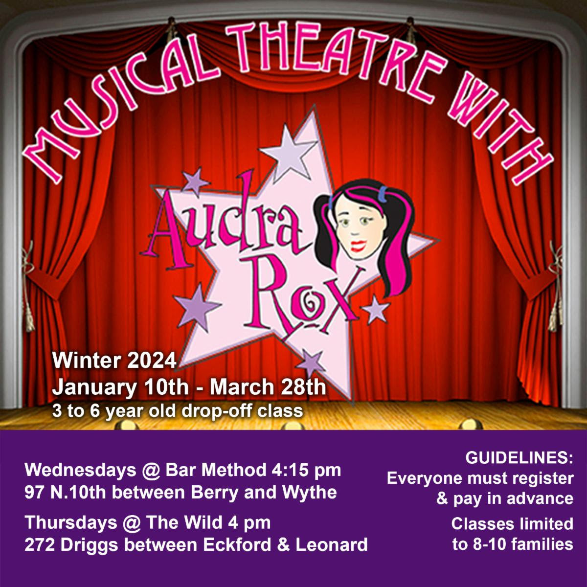 AudraRox Musical Theatre Class (In-Person)