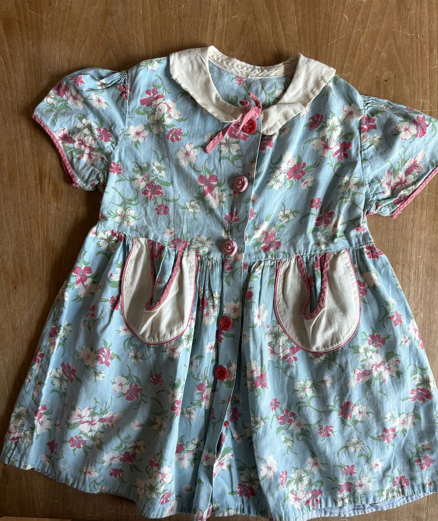 Orphan Darling by Jemima Kirke - 40's Summer Dress w/ Pockets & Rose Buttons