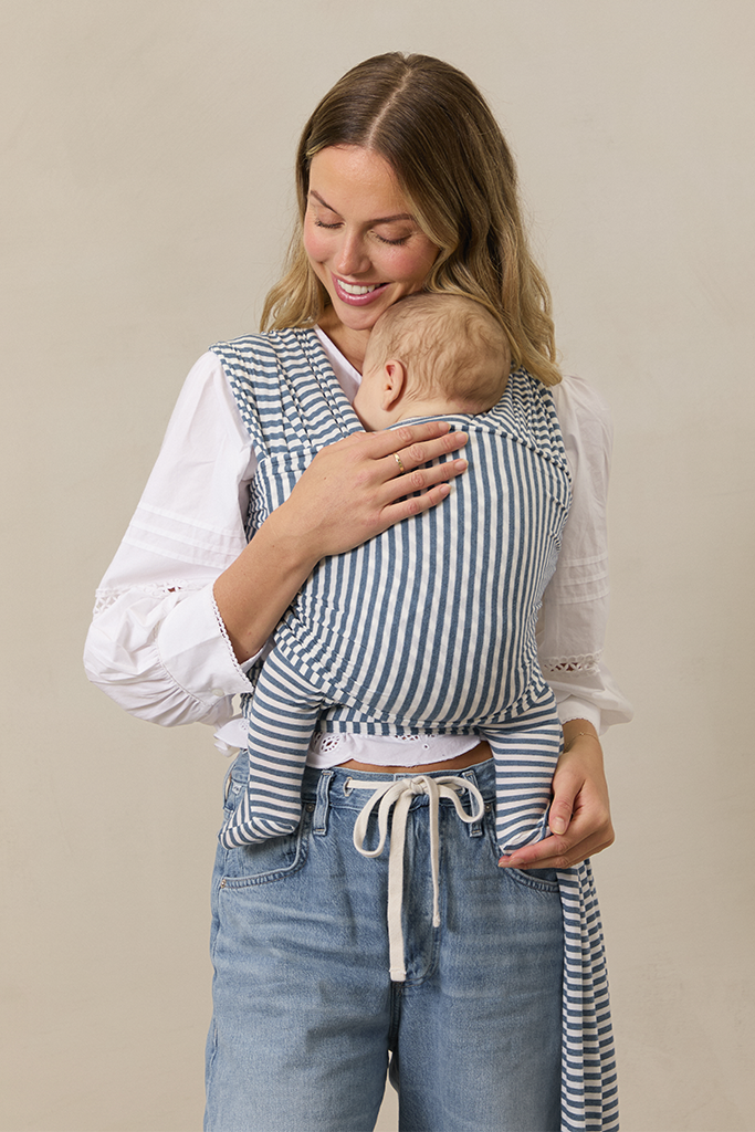 Solly Baby Wrap - Chambray Stripe