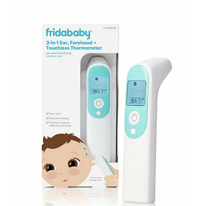 FridaBaby 3-in-1 Ear, Forehead + Touchless Infrared Thermometer