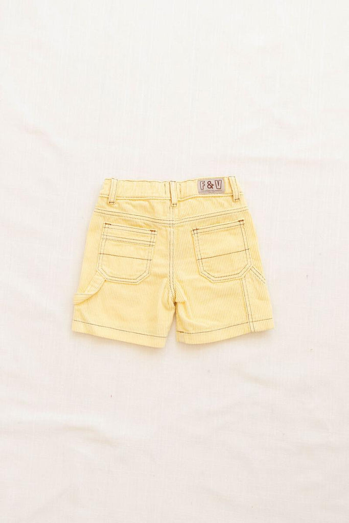 Fin & Vince Carpenter Shorts - Banana Cord