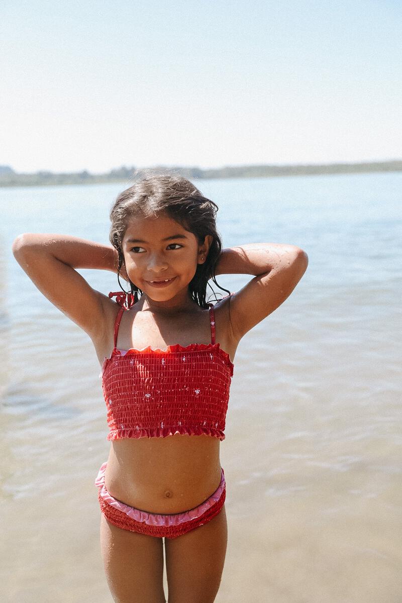 Fin Vince Smocked Bikini Paisley Trail Flame The Wild