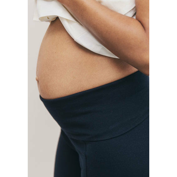 belly showing kick flare trousers