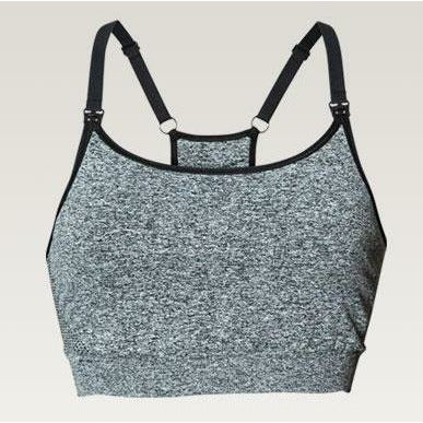 Dark Greymelange Sports bra