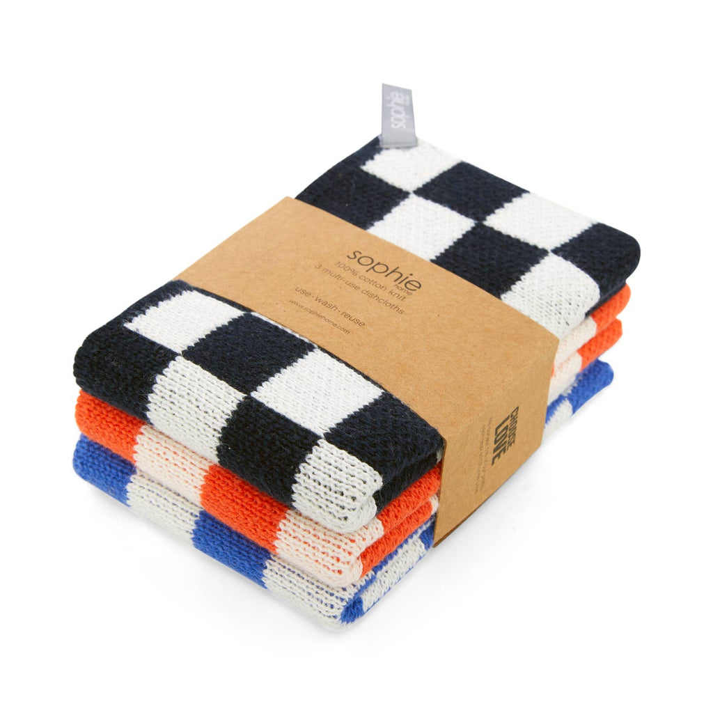 Sophie Home Reusable & Eco-Friendly Cotton Knit Dishcloths