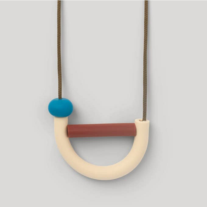 January Moon Arch Teething Necklace - Mesa
