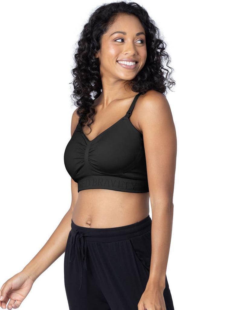 Sublime® Bamboo Hands-Free Pumping Lounge & Sleep Bra, Black