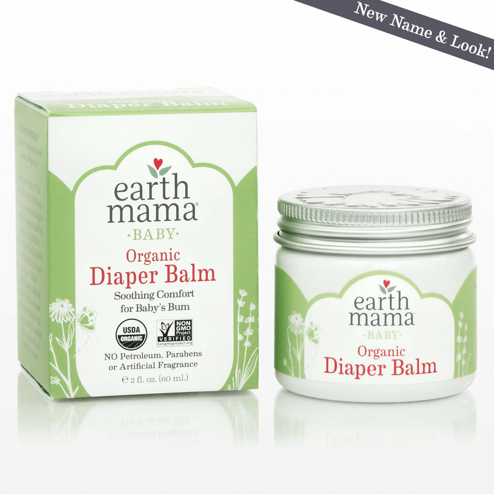 earth mama angel baby organic diaper balm and packaging