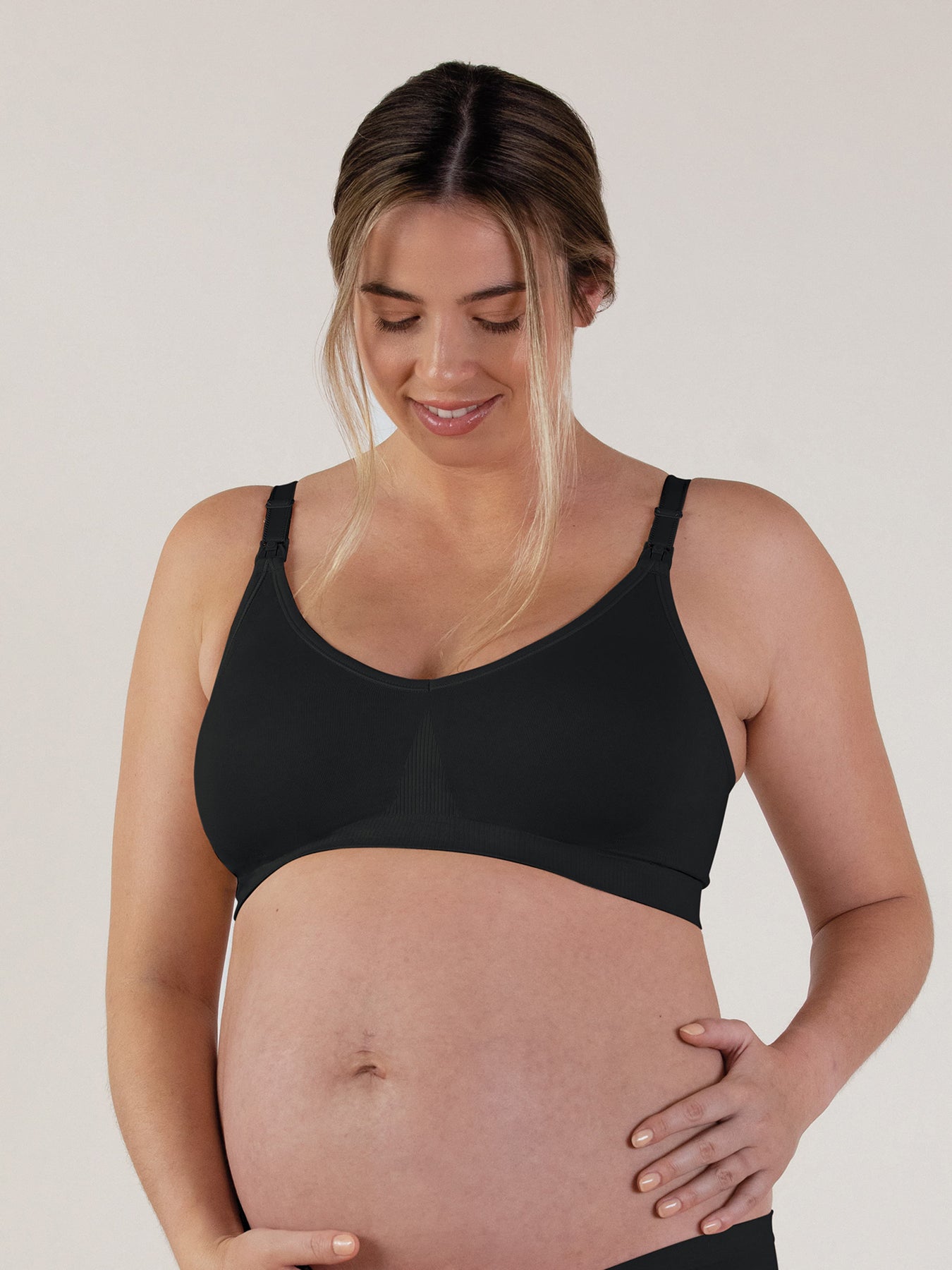 Everyday Seamfree Maternity & Nursing Bra, Black