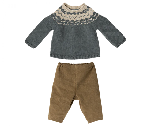 Maileg Rabbit Size 5 - Pants & Knitted Sweater