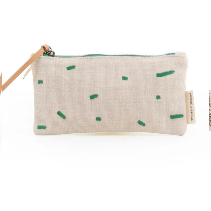 Monk & Anna Kodomo Pencil Case - Stripe Green